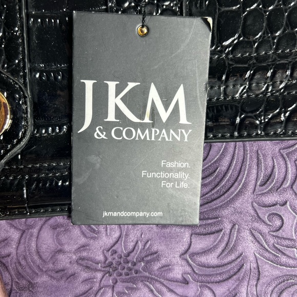 JKM and Company CONTESSA Purple Rolling Tote Bag, Travel Bag or Rolling Work Bag - Picture 7 of 16